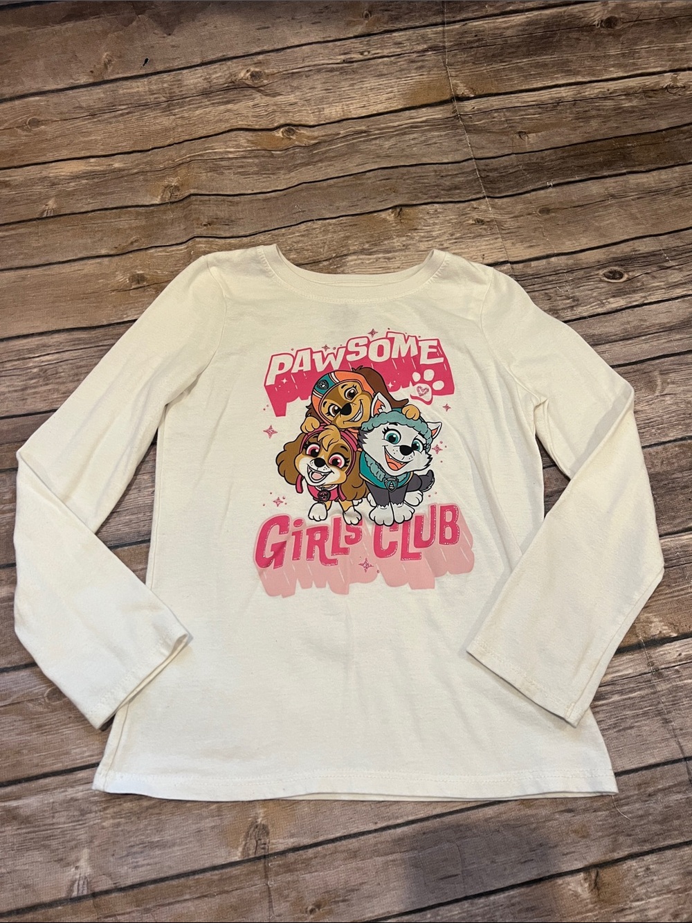 Nickelodeon Paw Patrol Girls Size 6 Girls Rule Long Sleeve Shirt